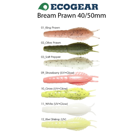 Ecogear Aqua Bream Prawn 40 Soft Plastic Fishing Lure