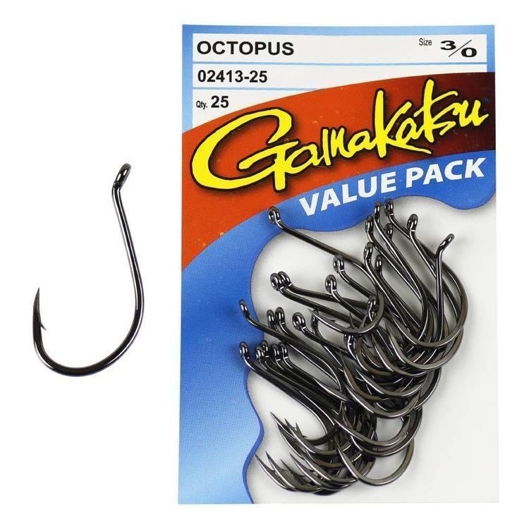 Gamakatsu Octopus Hooks Value Pack 25