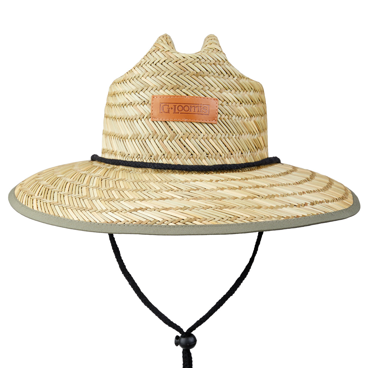 G Loomis Leather Patch Sunseeker Straw Hat - Addict Tackle