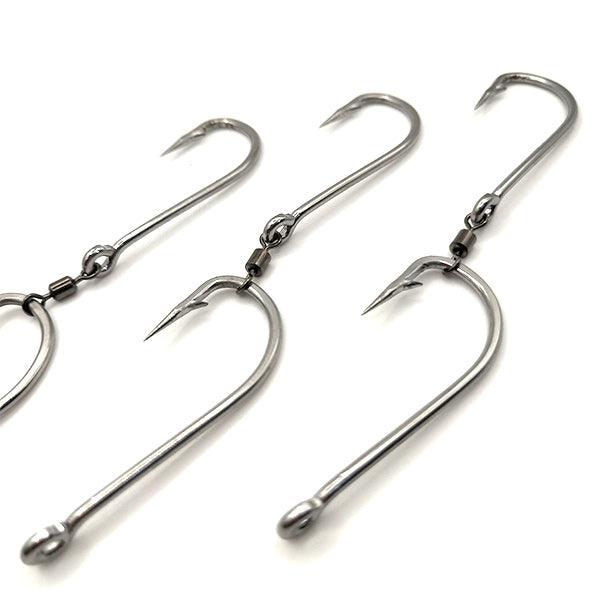 Loco Stainless Steel 3 Gang Hooks With Swivels