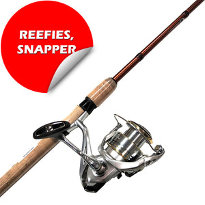 Shimano Sedona FJ 4000XG Spin Reel + Shimano Raider 7'6" 5-8kg 2 pc Spin Rod