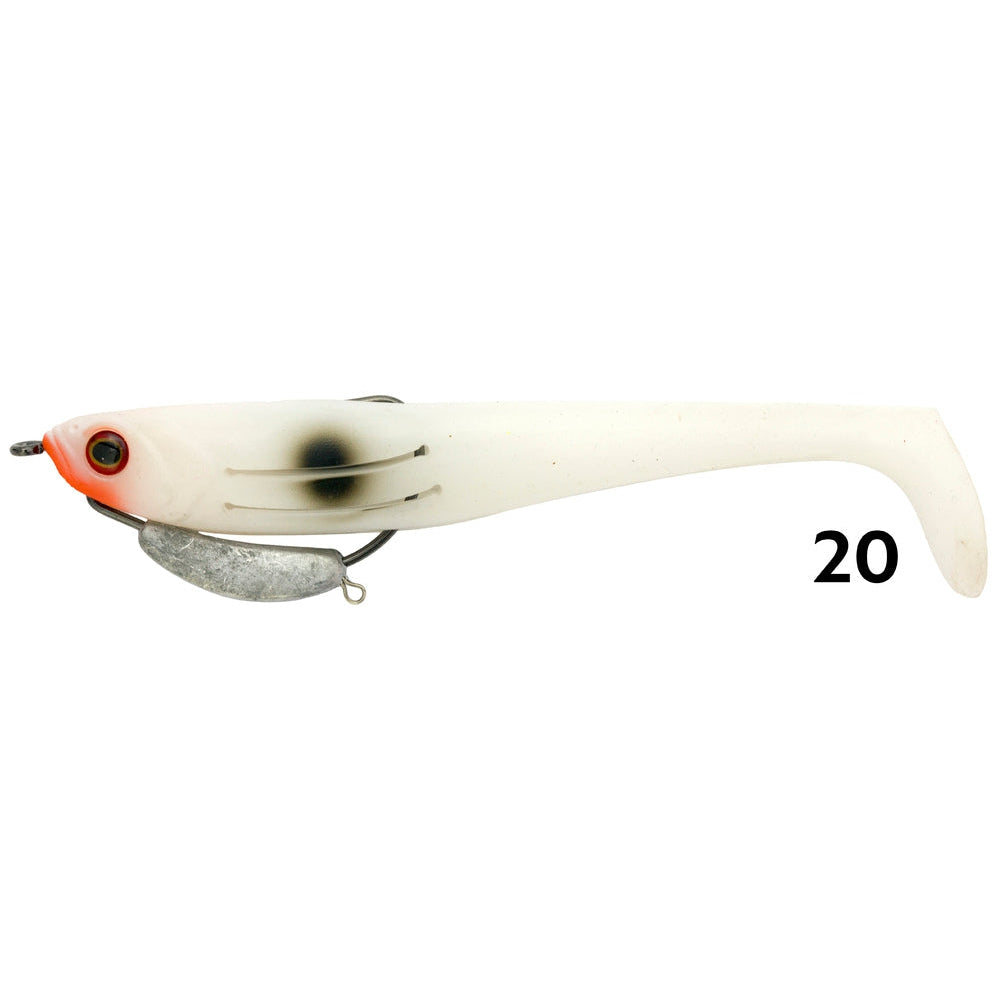 Zerek Flat Shad Pro Soft Plastic Lure 5in Silver Whiting