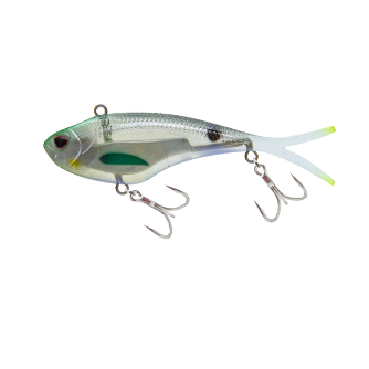 Nomad Vertrex Max Soft Vibe Lure 75mm Aqua Ghost